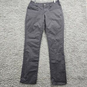 Kuhl Freya Pants Womens 4 Regular Gray Drawstring Stretch Straight
